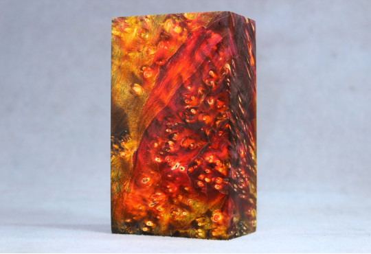 Stabilized Maple Burl Wood Mod Block